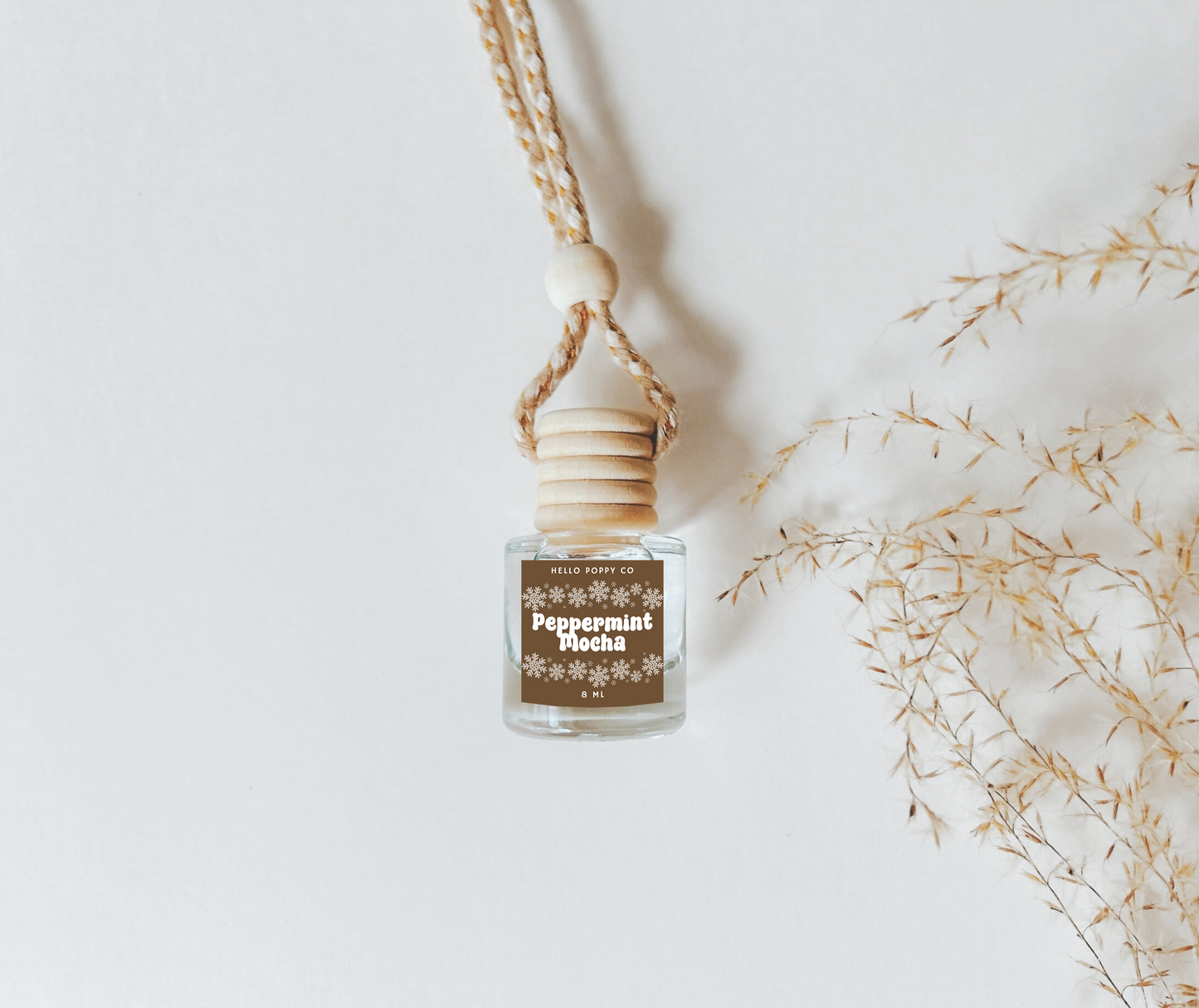 Peppermint Mocha Hanging Car Air Freshener
