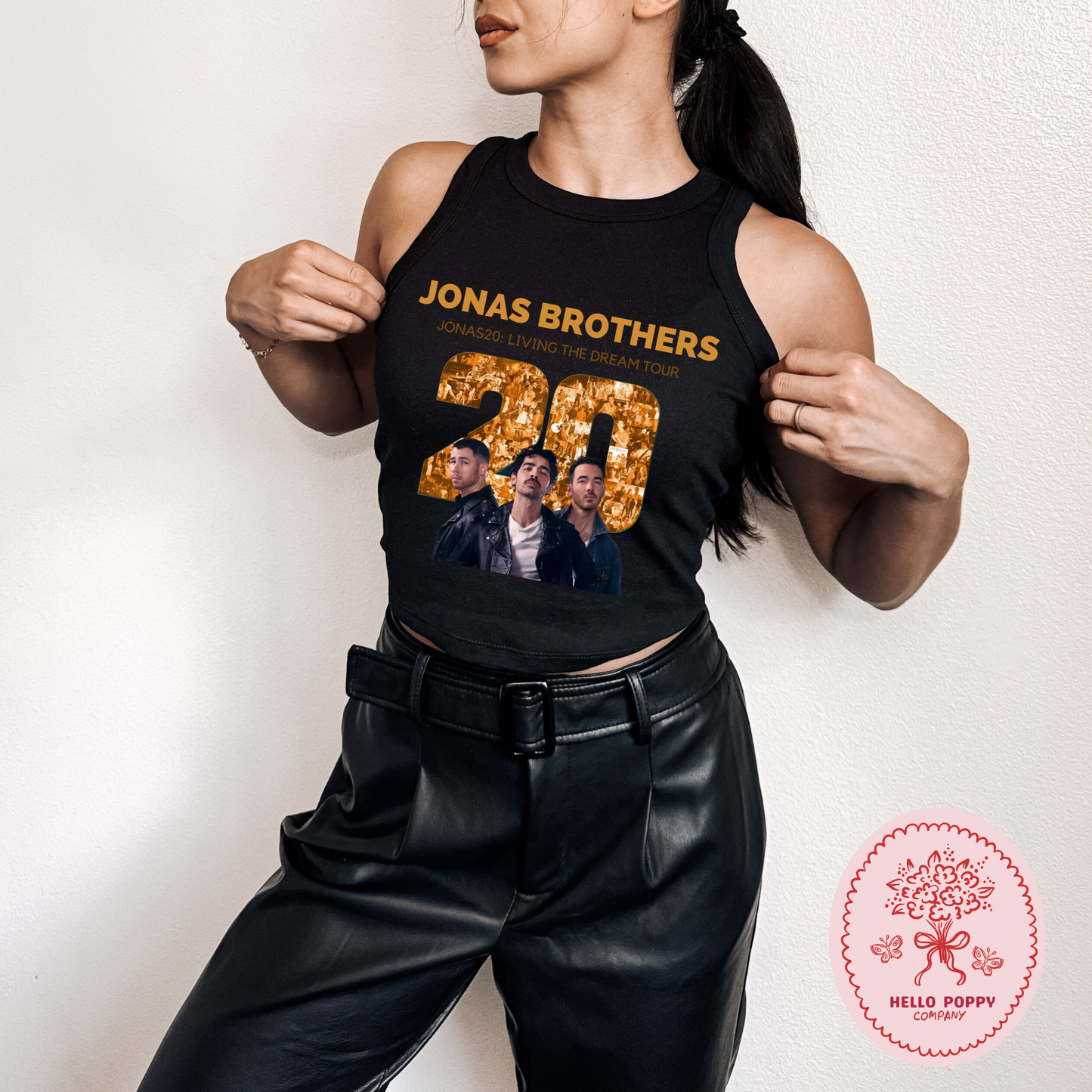 Jonas Brothers Jonas20: Living the Dream Tour Micro Ribbed Racerback Tank