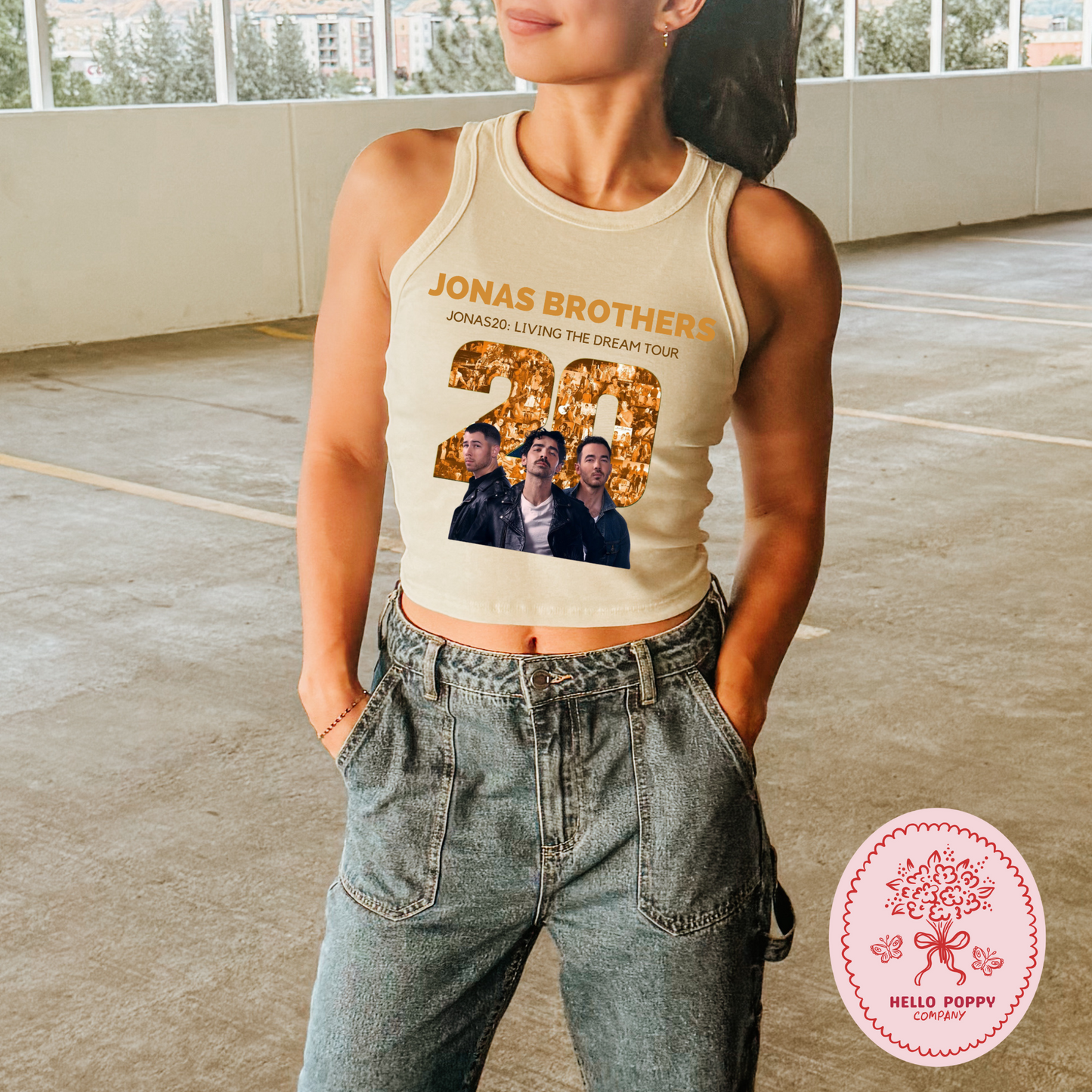 Jonas Brothers Jonas20: Living the Dream Tour Micro Ribbed Racerback Tank