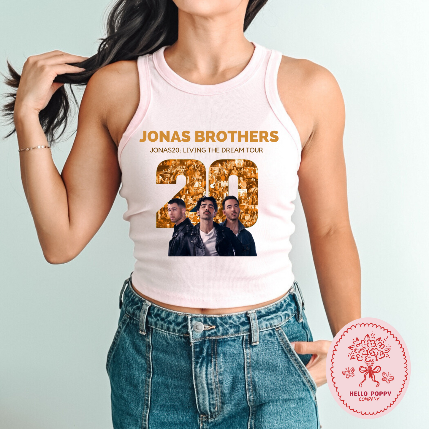 Jonas Brothers Jonas20: Living the Dream Tour Micro Ribbed Racerback Tank