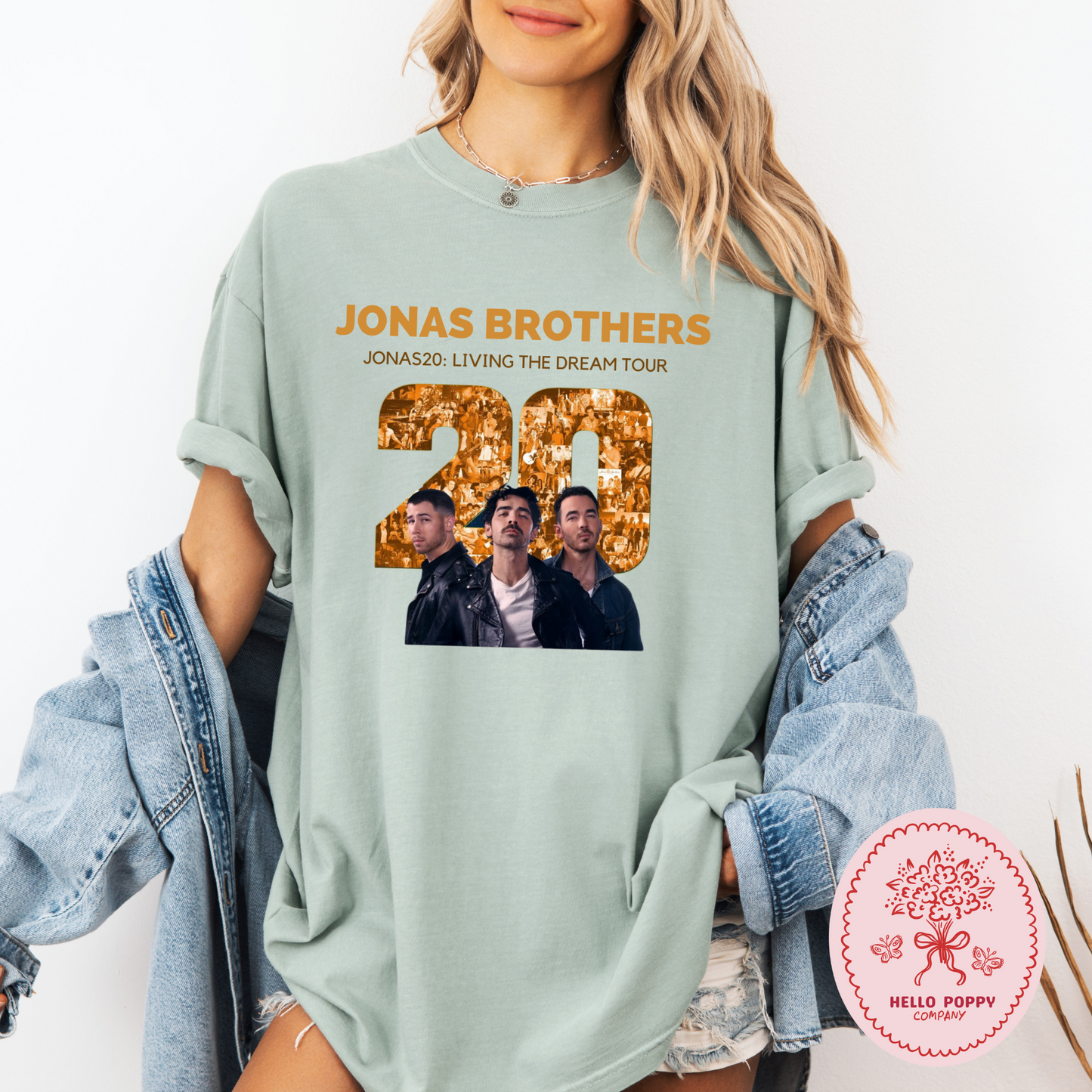 Jonas Brothers Jonas20: Living the Dream Tour Comfort Colors T-Shirt