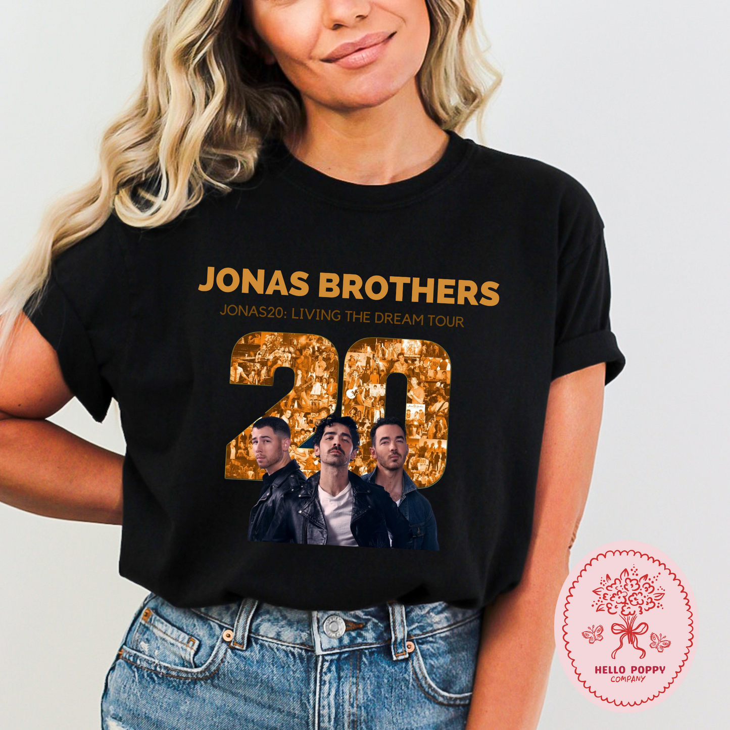 Jonas Brothers Jonas20: Living the Dream Tour Comfort Colors T-Shirt