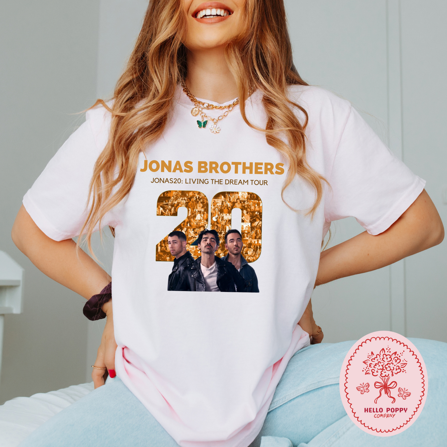 Jonas Brothers Jonas20: Living the Dream Tour Comfort Colors T-Shirt