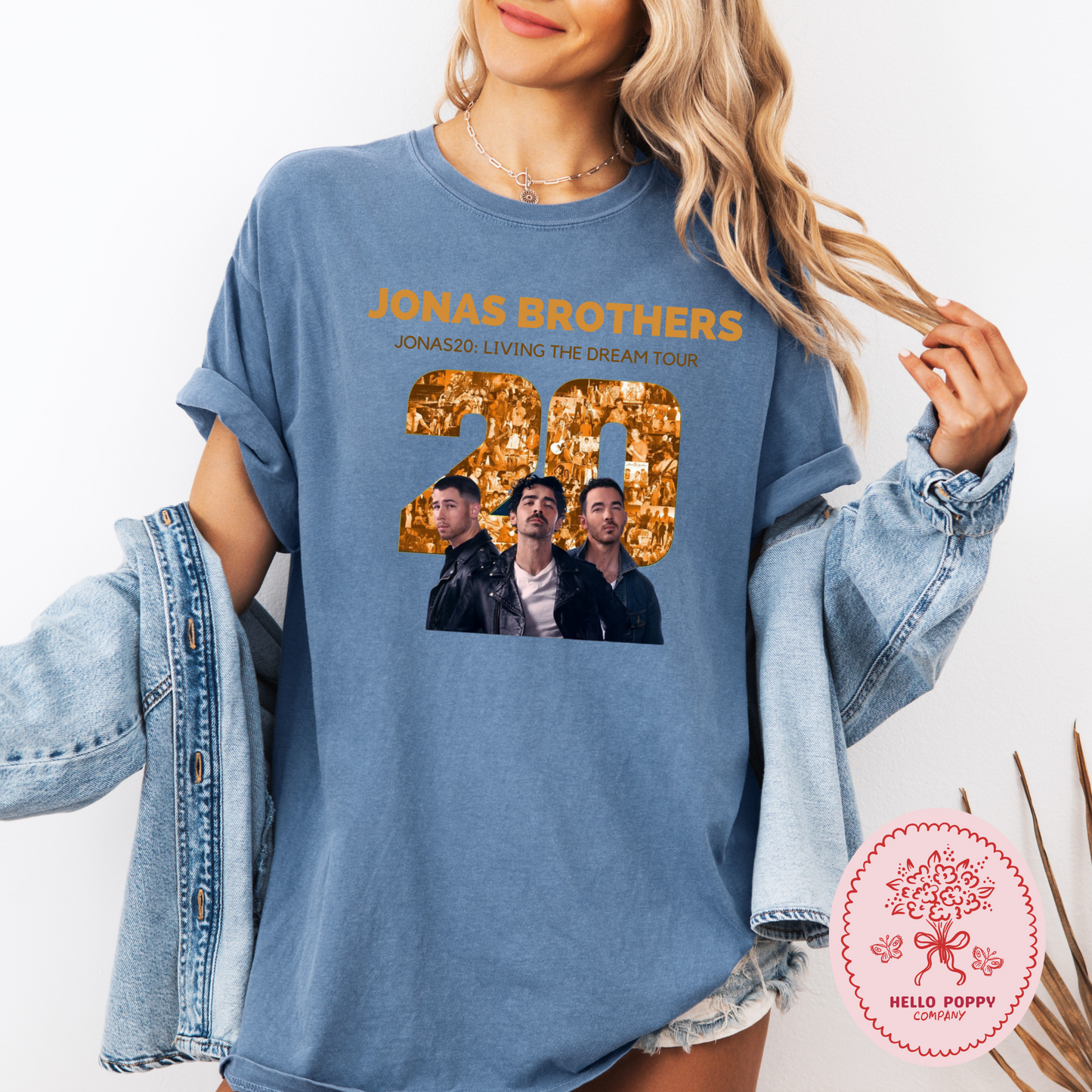 Jonas Brothers Jonas20: Living the Dream Tour Comfort Colors T-Shirt