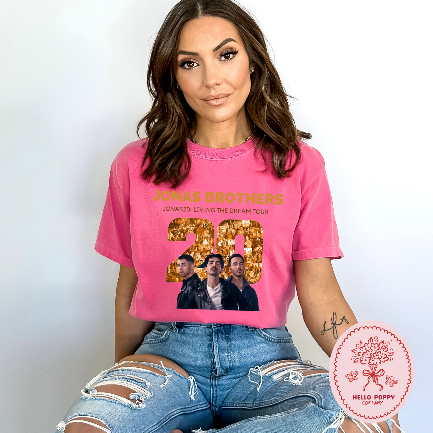 Jonas Brothers Jonas20: Living the Dream Tour Comfort Colors T-Shirt