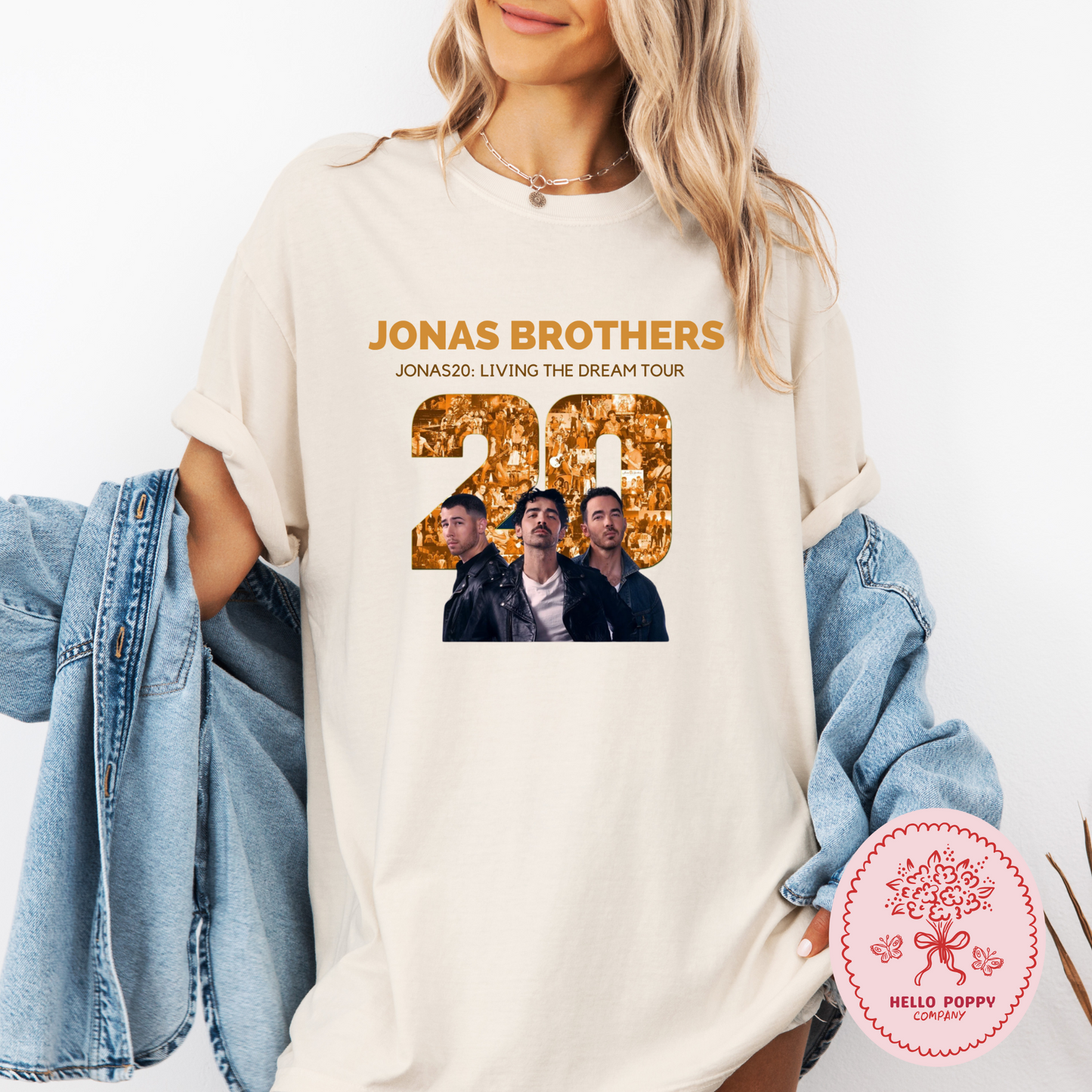 Jonas Brothers Jonas20: Living the Dream Tour Comfort Colors T-Shirt