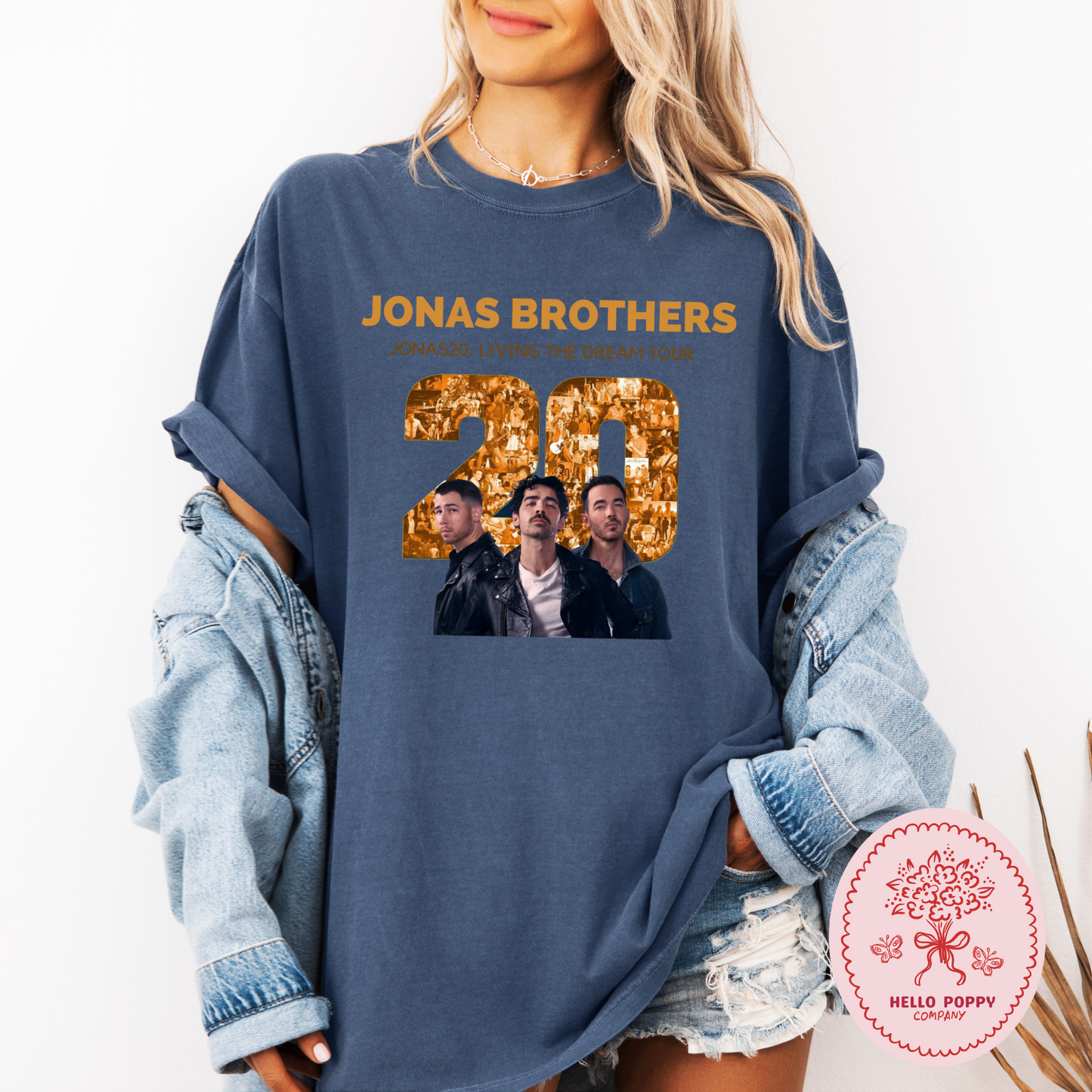 Jonas Brothers Jonas20: Living the Dream Tour Comfort Colors T-Shirt
