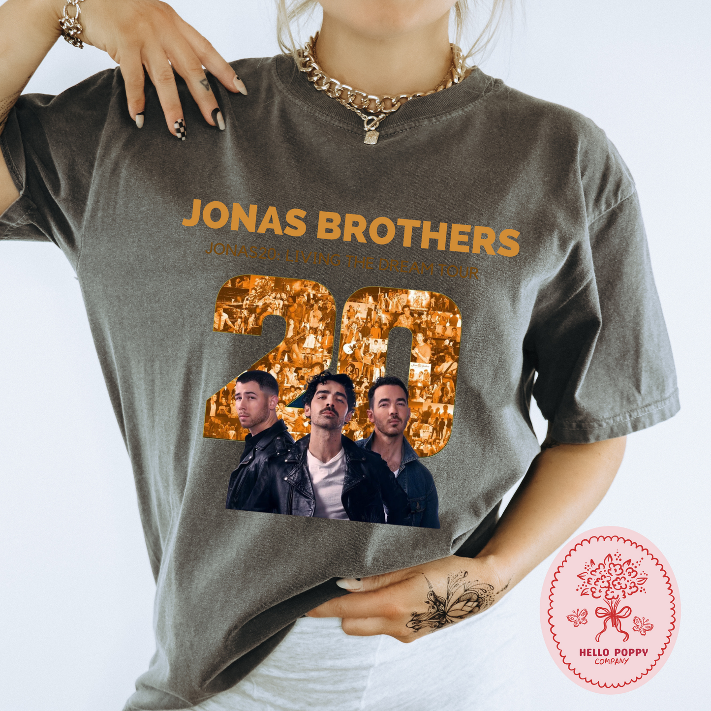 Jonas Brothers Jonas20: Living the Dream Tour Comfort Colors T-Shirt