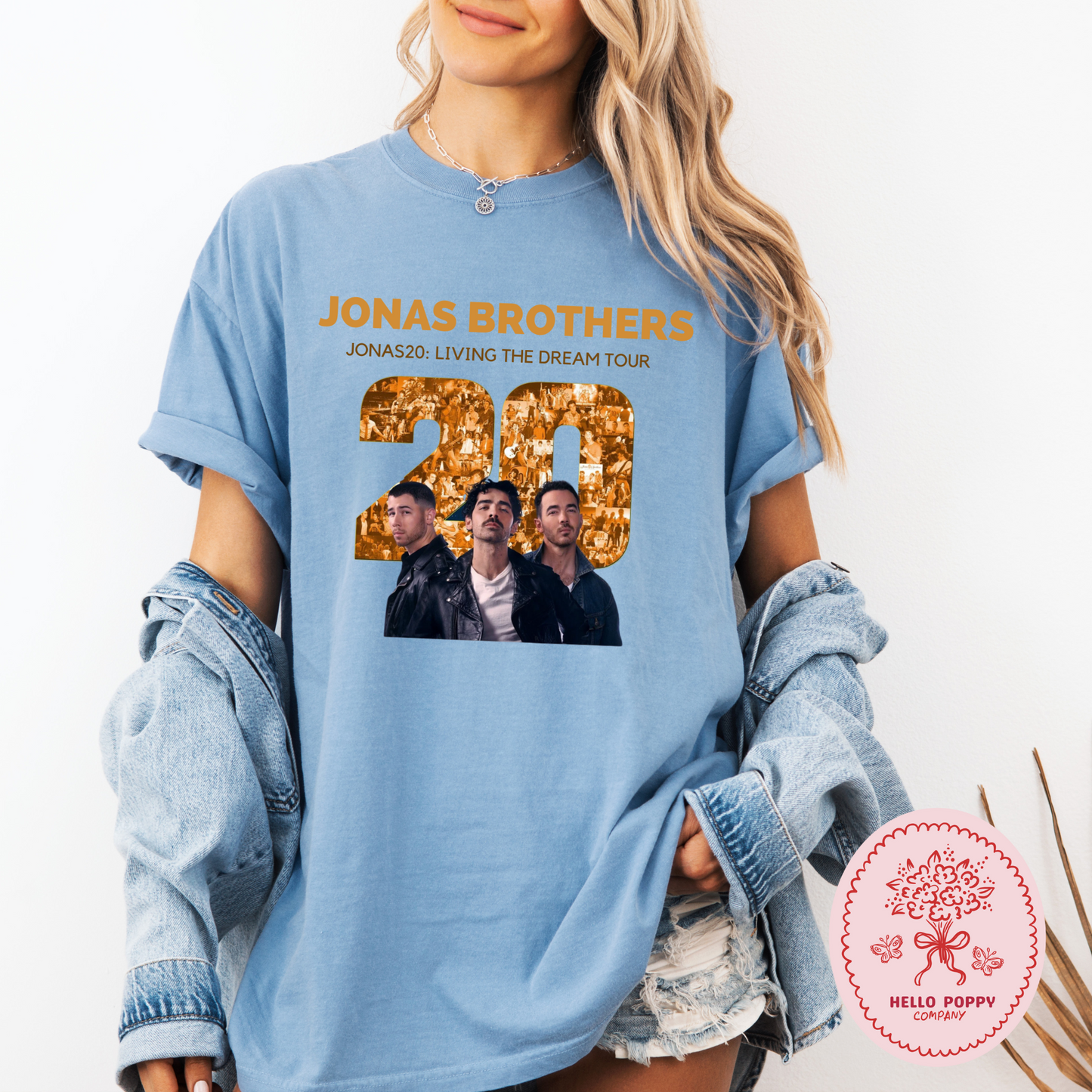 Jonas Brothers Jonas20: Living the Dream Tour Comfort Colors T-Shirt
