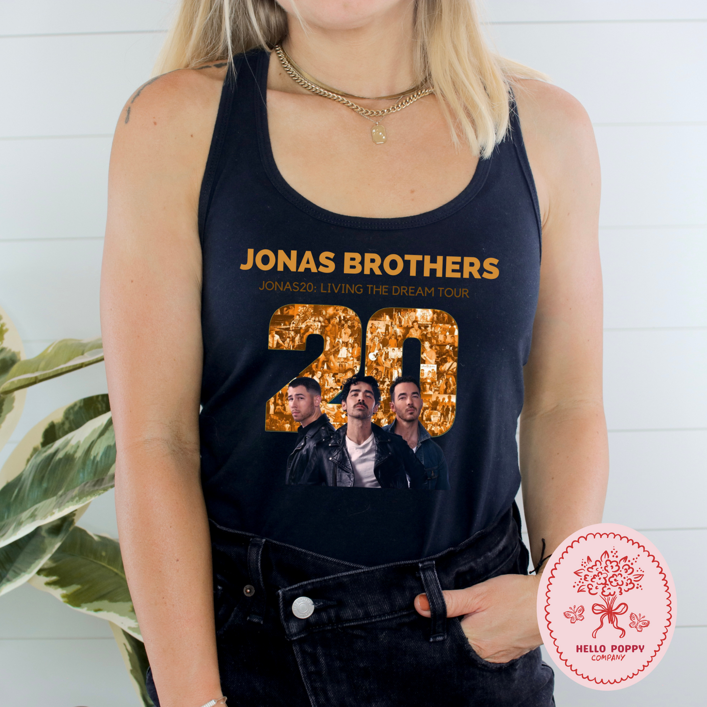 Jonas Brothers Jonas20: Living the Dream Tour Racerback Tank