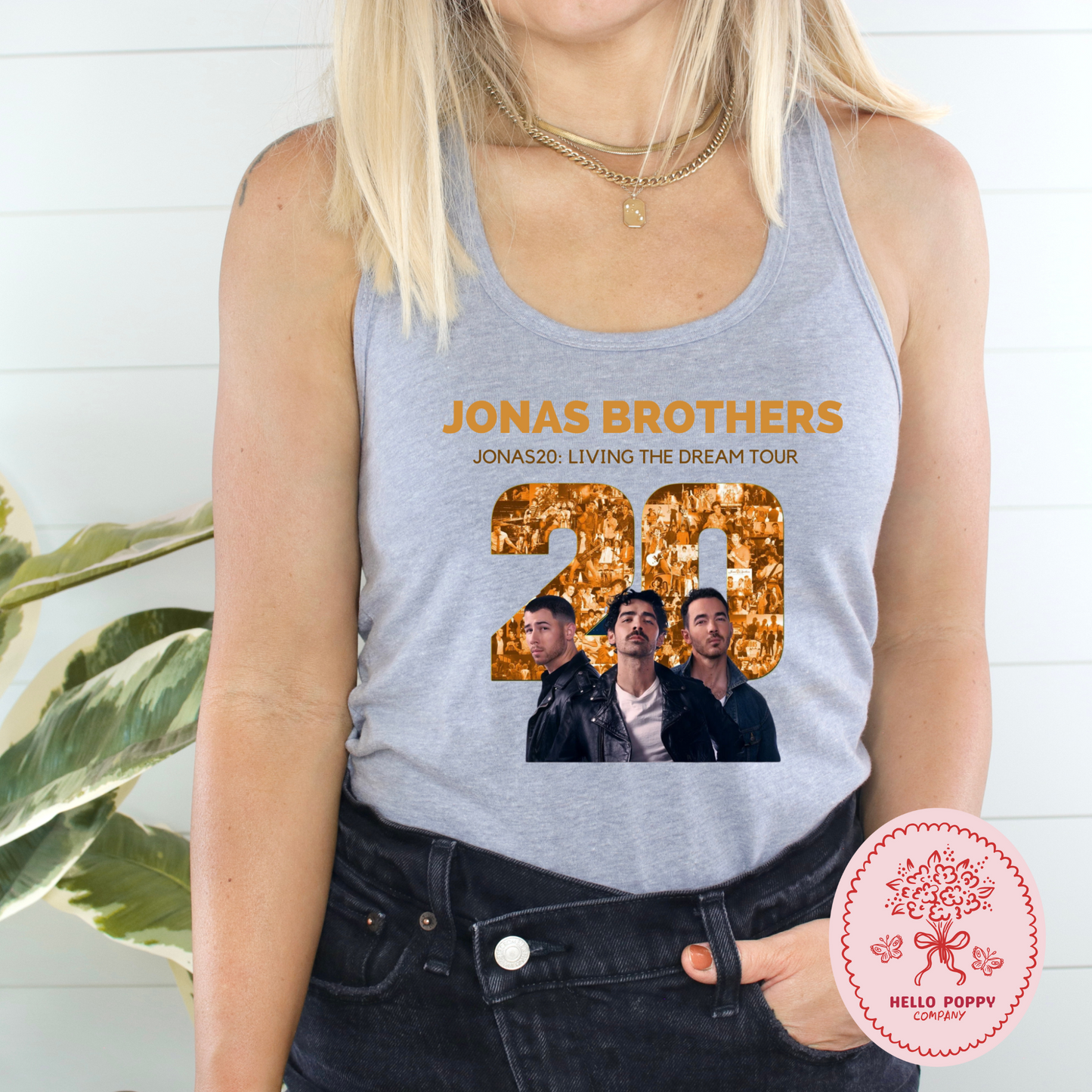 Jonas Brothers Jonas20: Living the Dream Tour Racerback Tank