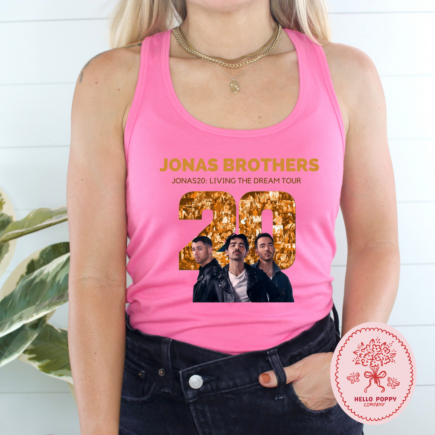 Jonas Brothers Jonas20: Living the Dream Tour Racerback Tank
