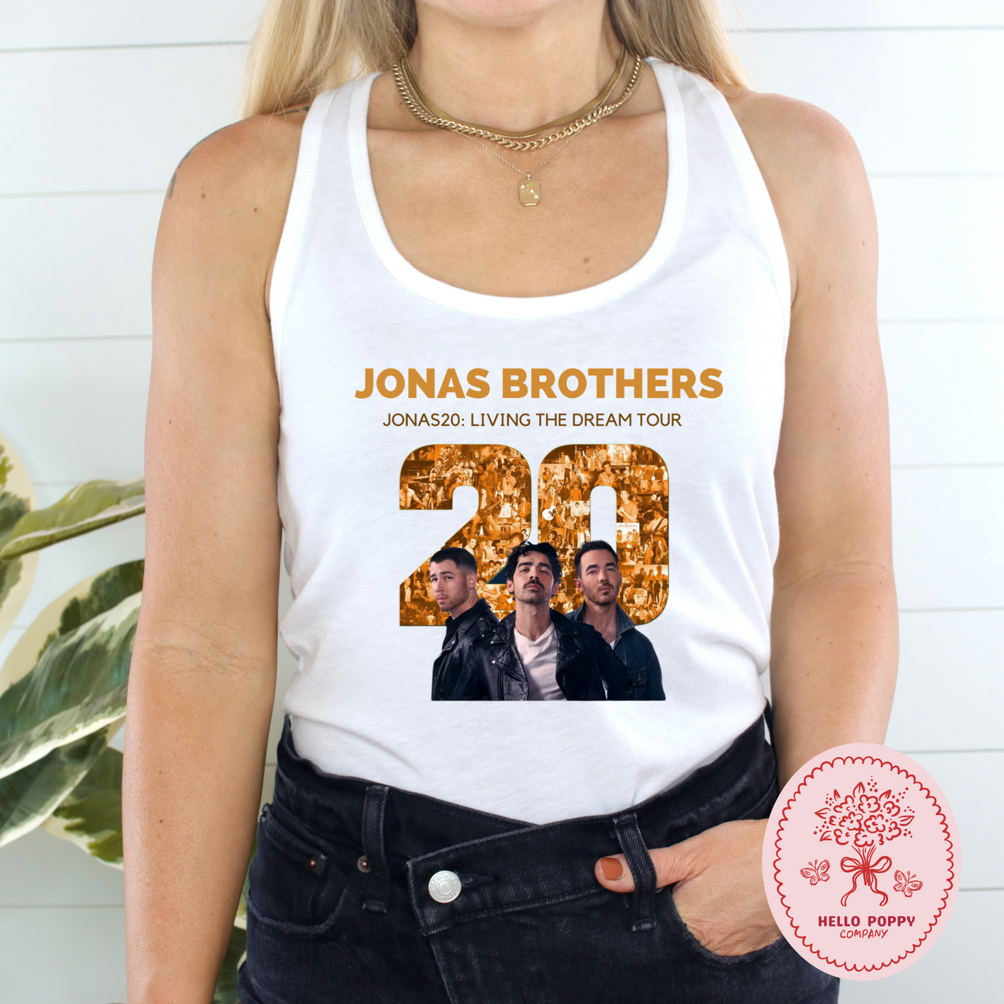 Jonas Brothers Jonas20: Living the Dream Tour Racerback Tank
