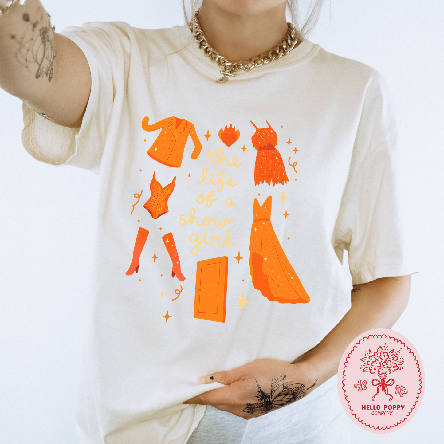 Taylor Swift The Life of a Showgirl Comfort Colors T-Shirt