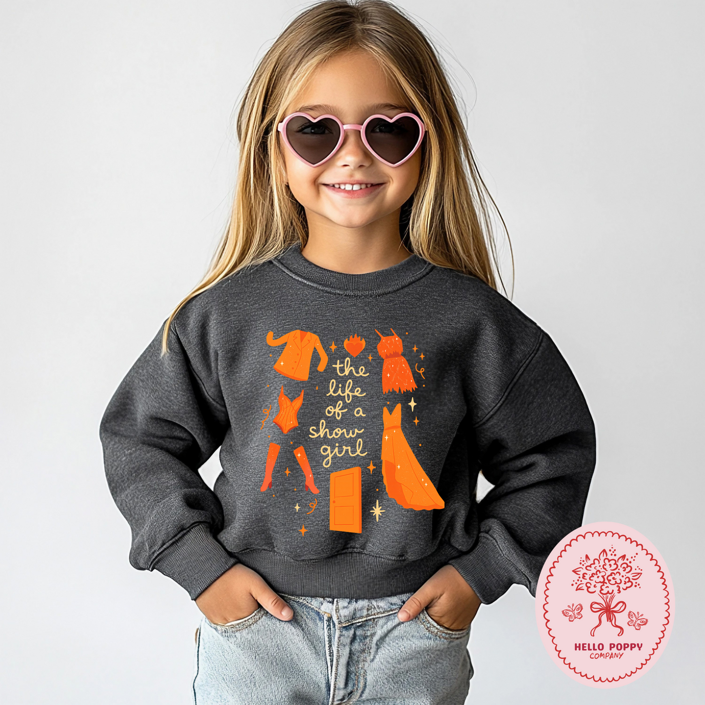 Taylor Swift The Life of a Showgirl Crewneck Sweatshirt - Youth