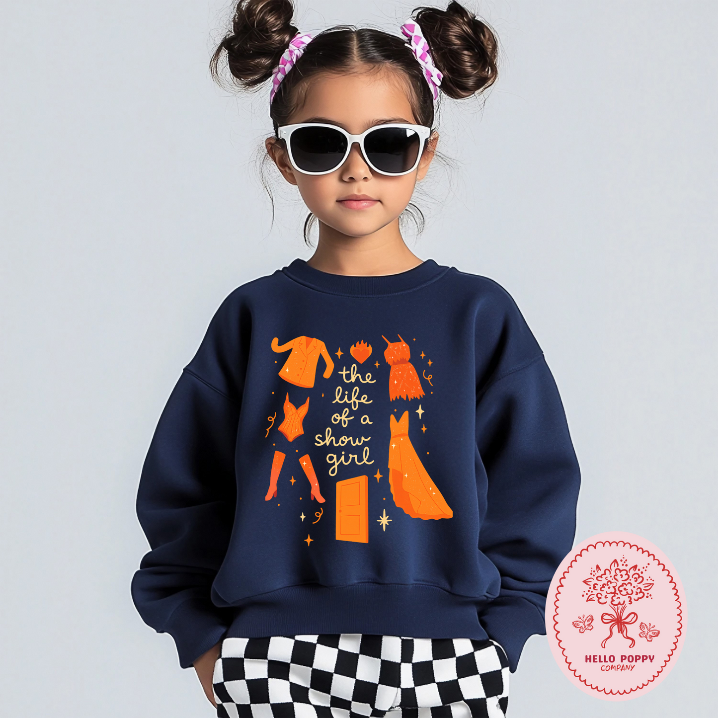 Taylor Swift The Life of a Showgirl Crewneck Sweatshirt - Youth