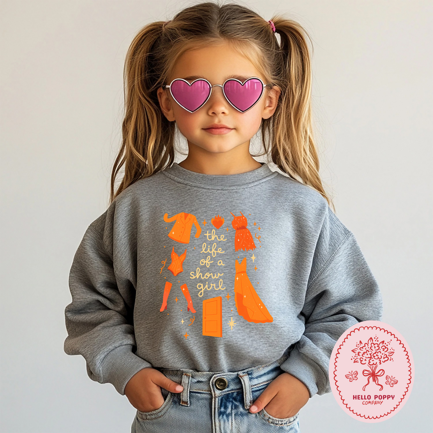 Taylor Swift The Life of a Showgirl Crewneck Sweatshirt - Youth
