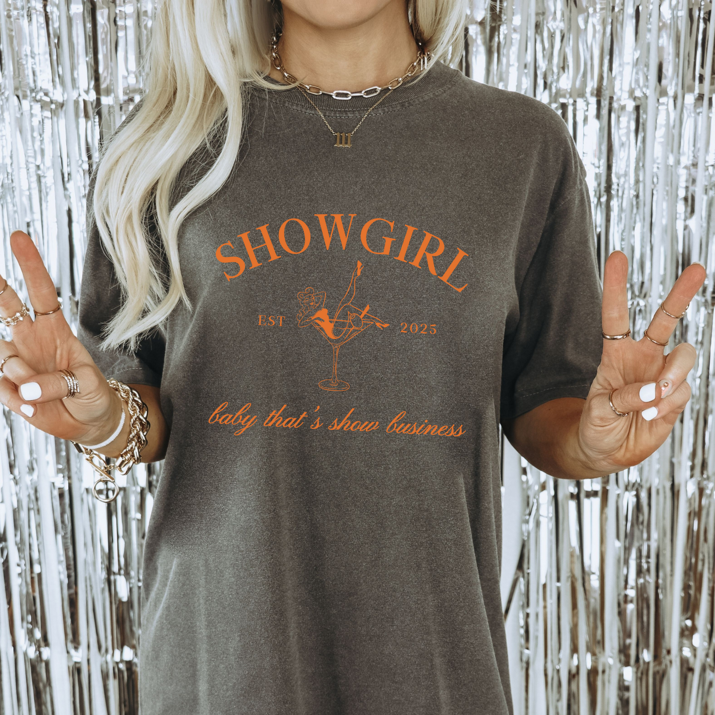 Taylor Swift TS12 Showgirl Varsity Comfort Colors T-Shirt