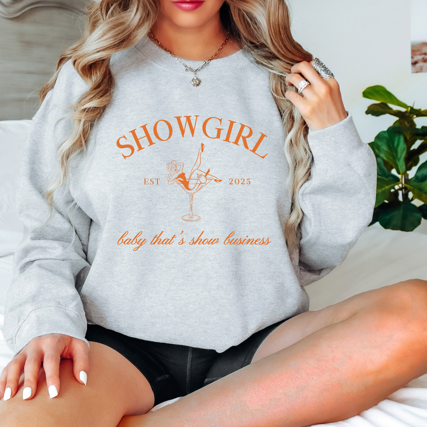 Taylor Swift TS12 Showgirl Varsity Crewneck Sweatshirt