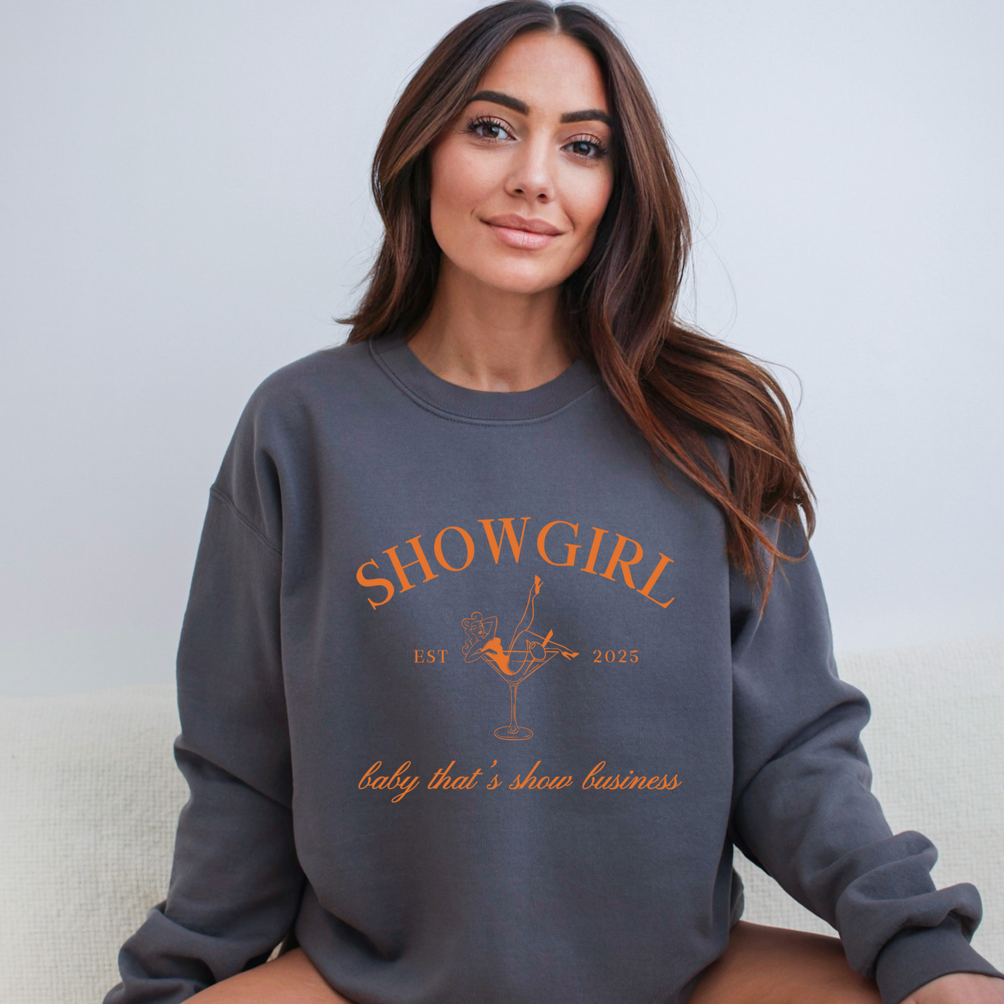 Taylor Swift TS12 Showgirl Varsity Crewneck Sweatshirt