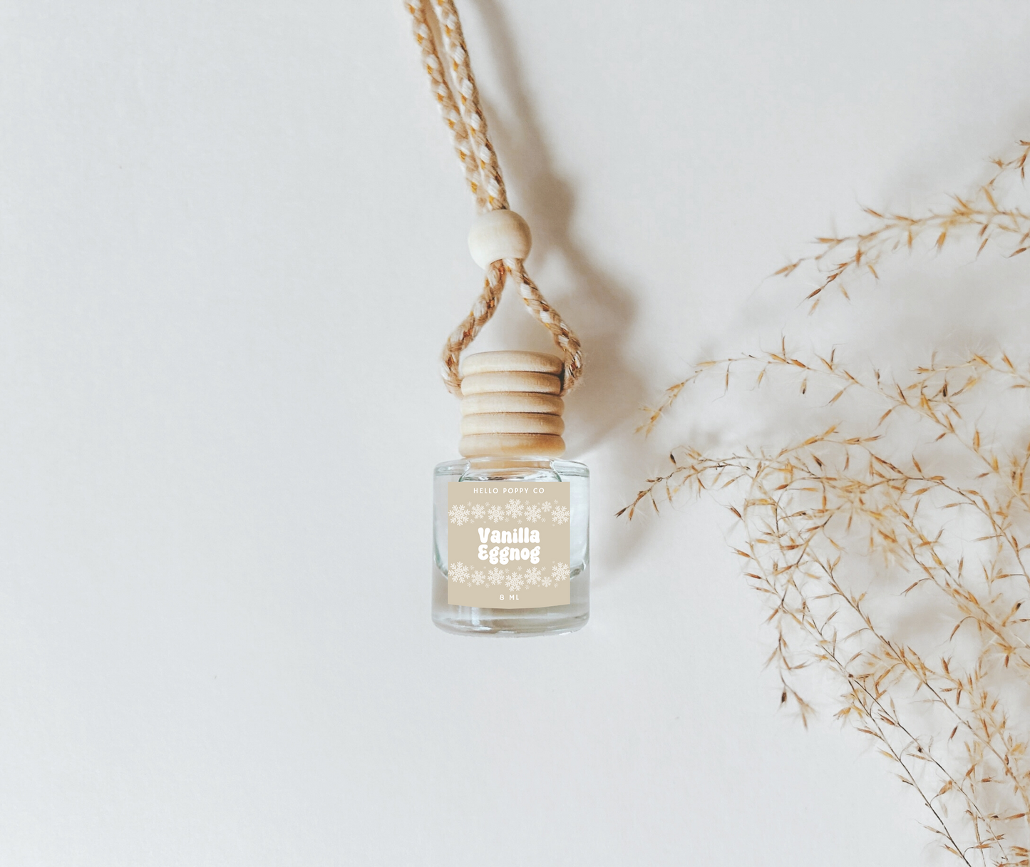 Vanilla Eggnog Hanging Car Air Freshener