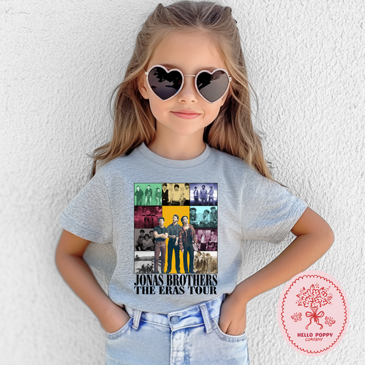 Jonas Brothers The Eras Tour (Black) T-Shirt - Youth