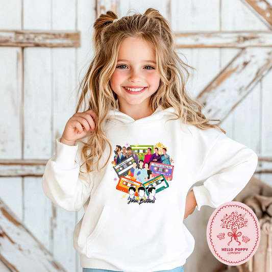 Jonas Brothers Cassette Tapes Hoodie Sweatshirt - Youth