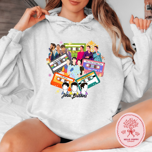Jonas Brothers Cassette Tapes Hoodie Sweatshirt