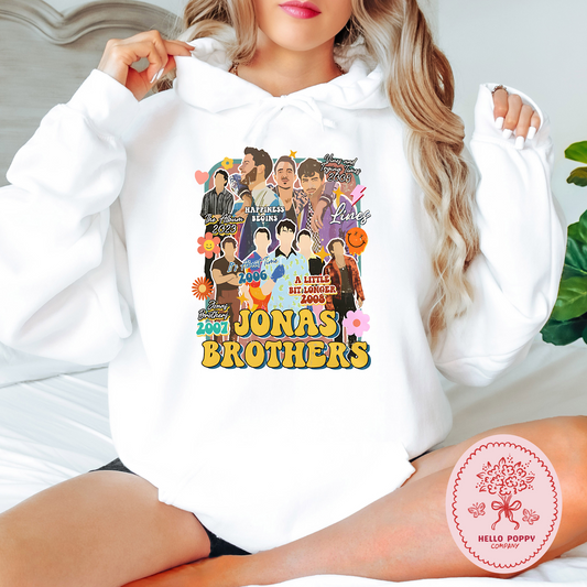Jonas Brothers Retro Eras Tour Hoodie Sweatshirt