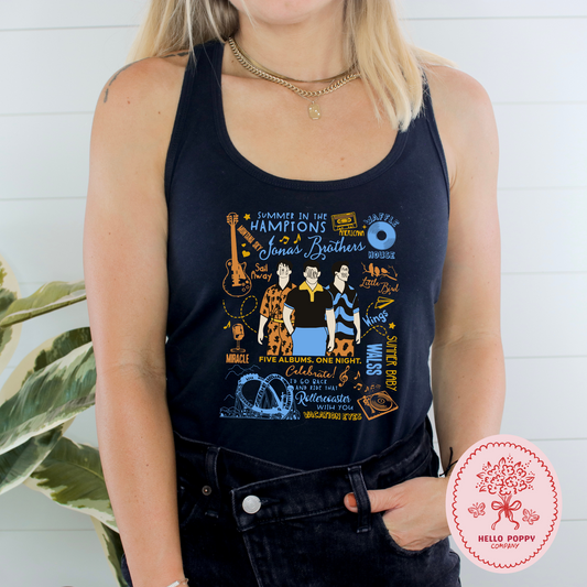 Jonas Brothers The Album Track List Racerback Tank
