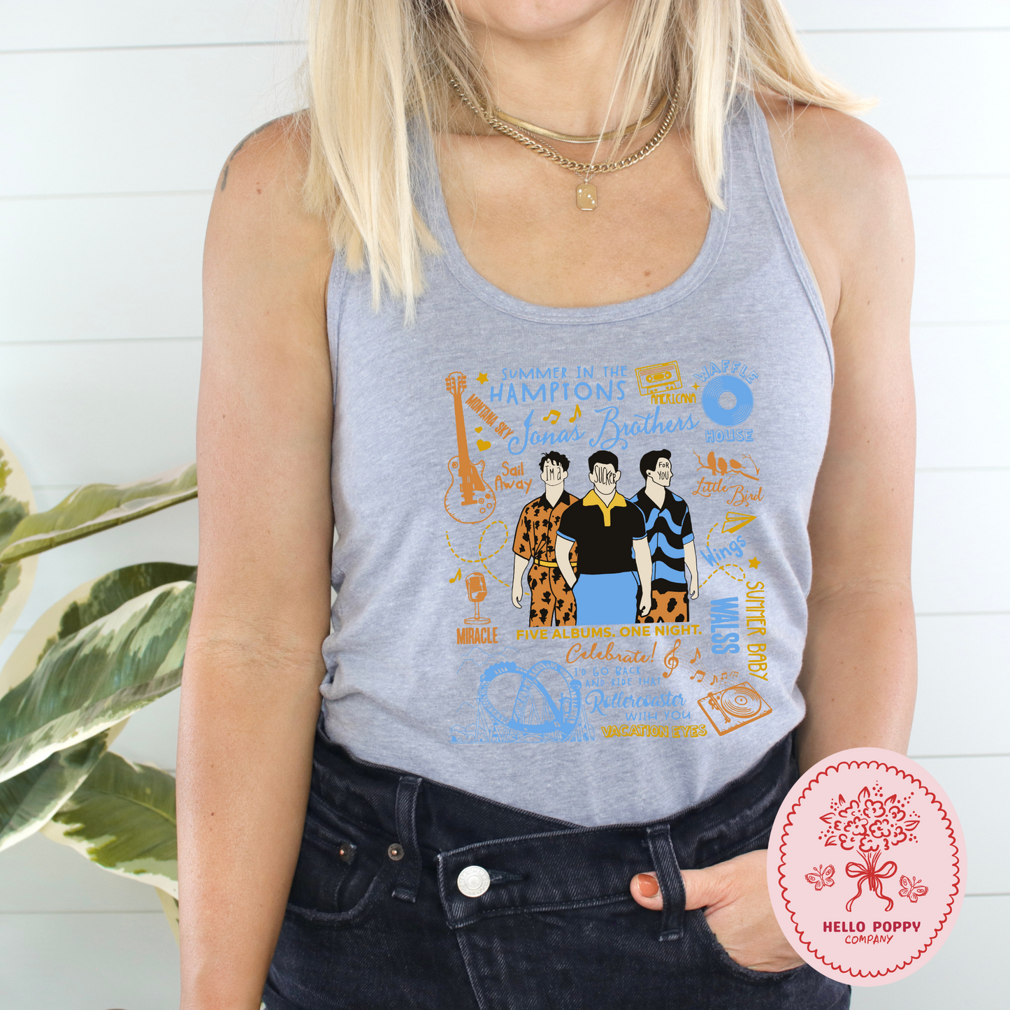 Jonas Brothers The Album Track List Racerback Tank