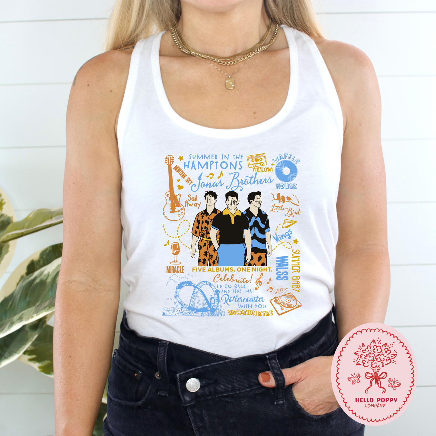 Jonas Brothers The Album Track List Racerback Tank