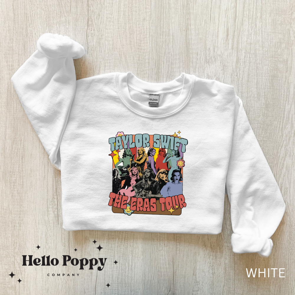 Taylor Swift The Eras Tour Retro Crewneck Sweatshirt