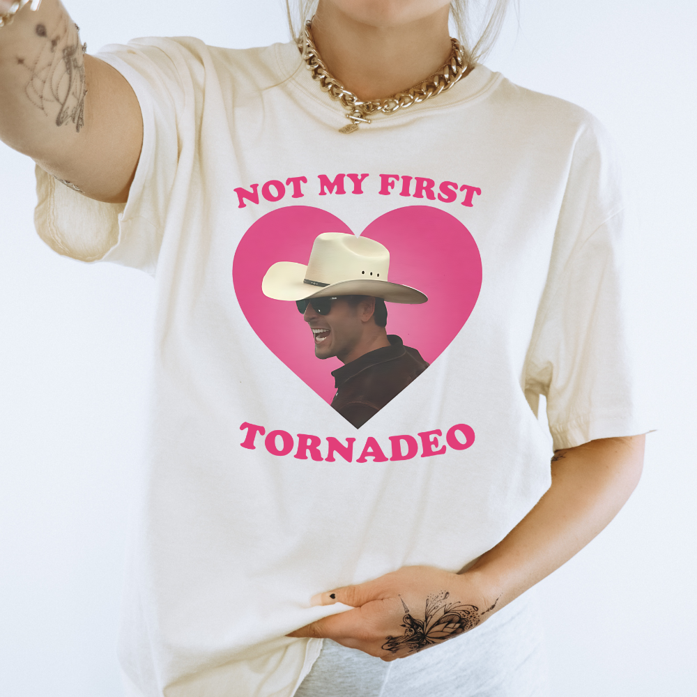 Glen Powell Twisters Movie Not My First Tornadeo Comfort Colors T-Shirt (Multiple Colors)