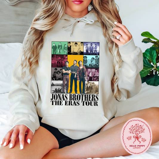 Jonas Brothers The Eras Tour (Black) Hoodie Sweatshirt