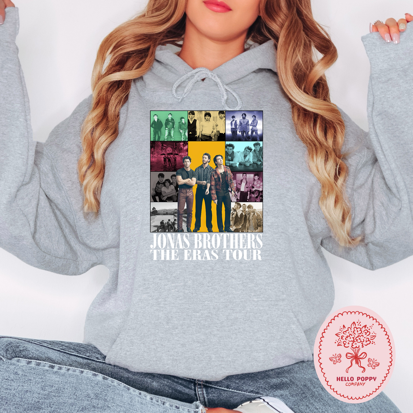 Jonas Brothers The Eras Tour (White) Hoodie Sweatshirt