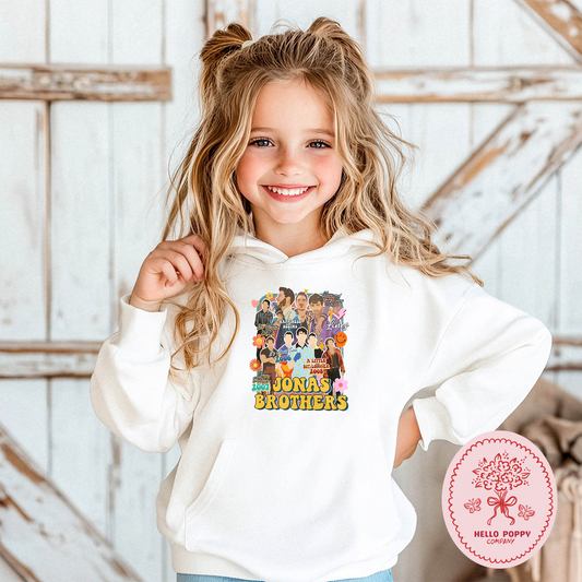 Jonas Brothers Retro Eras Tour Hoodie Sweatshirt - Youth