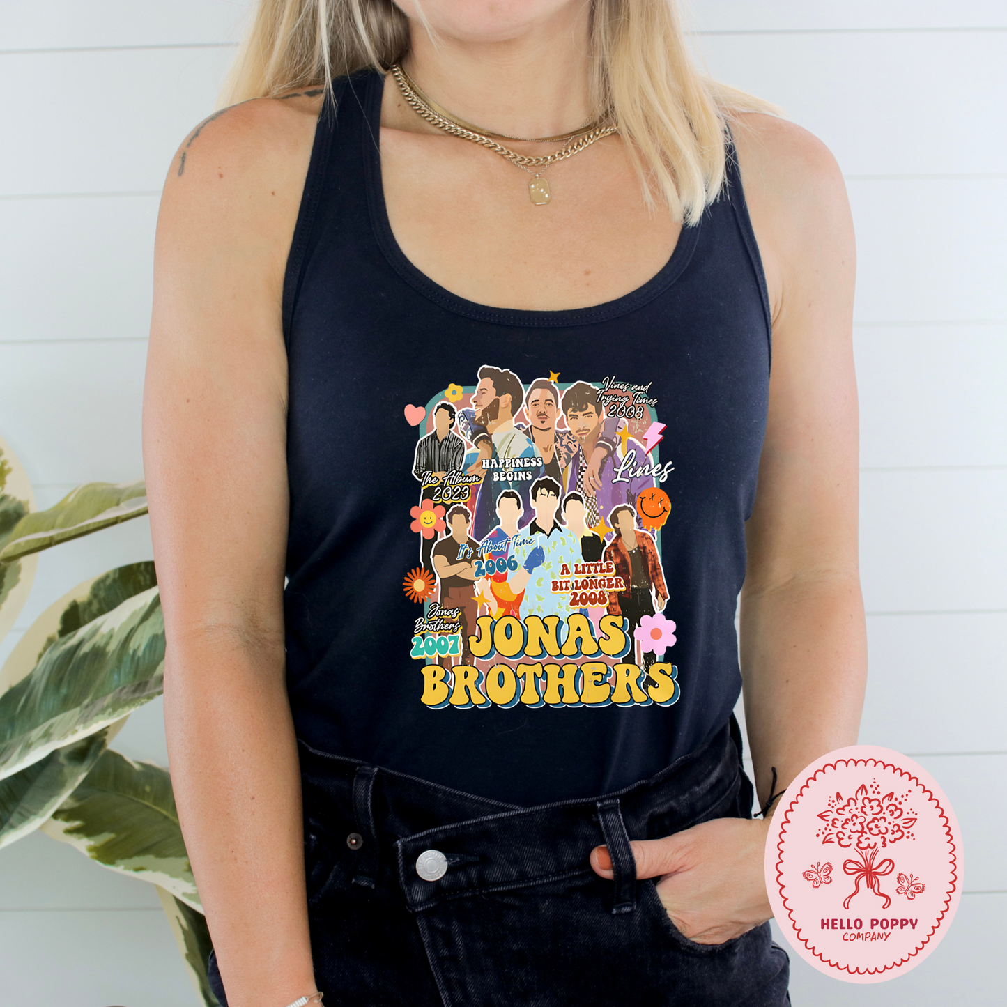 Jonas Brothers Retro The Eras Tour Racerback Tank