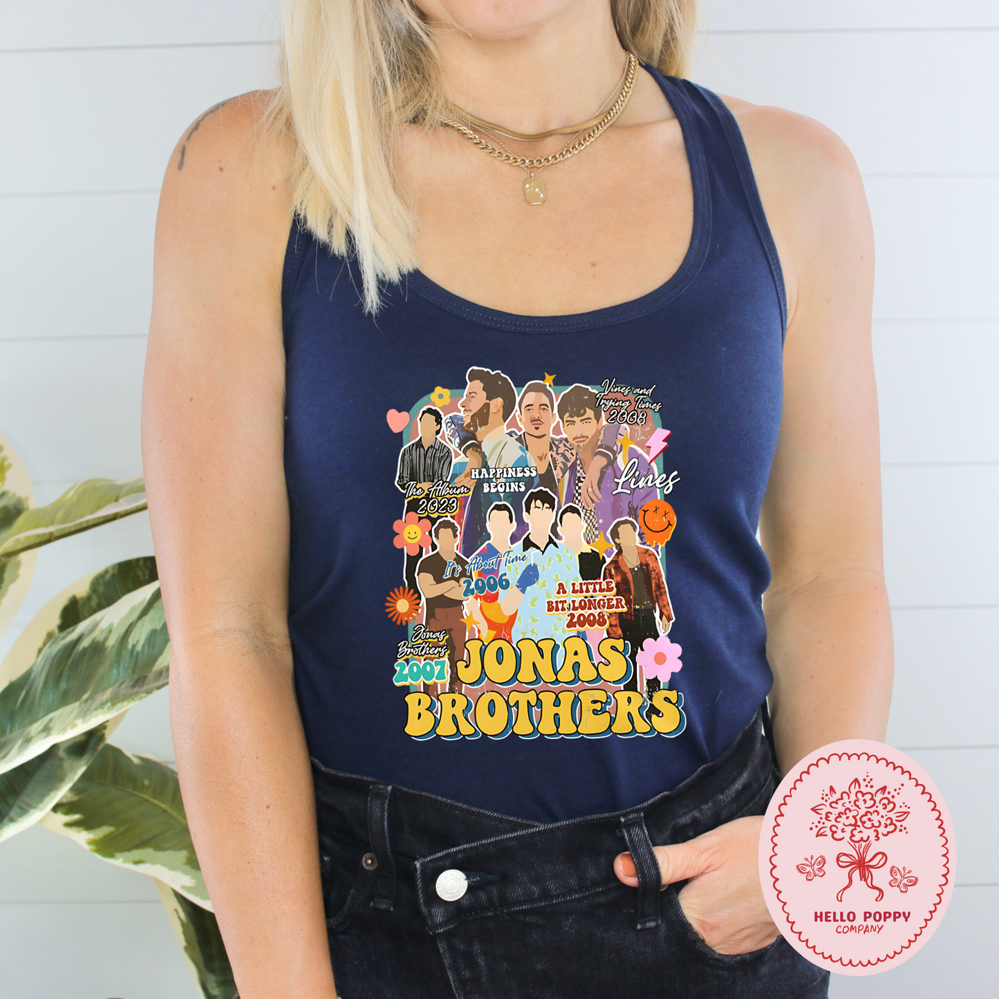 Jonas Brothers Retro The Eras Tour Racerback Tank