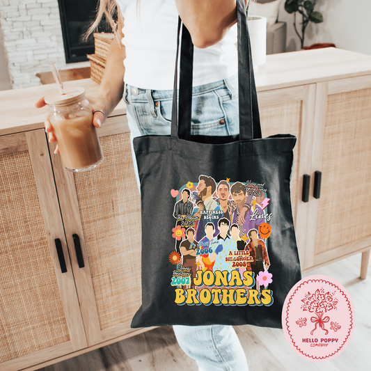 Jonas Brothers Retro Eras Tour Tote Bag