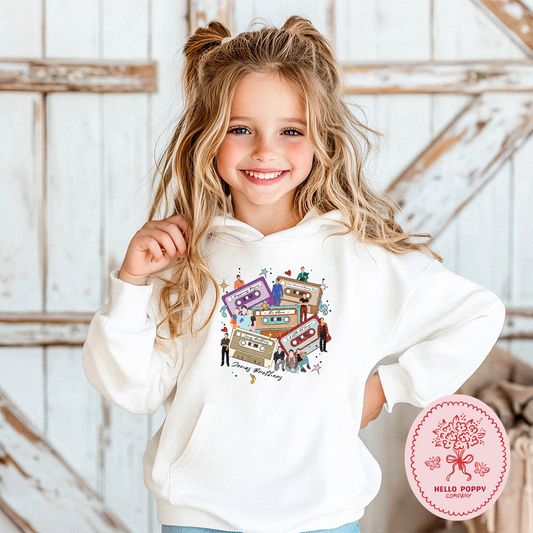 Jonas Brothers Distressed Cassette Tapes Hoodie Sweatshirt - Youth