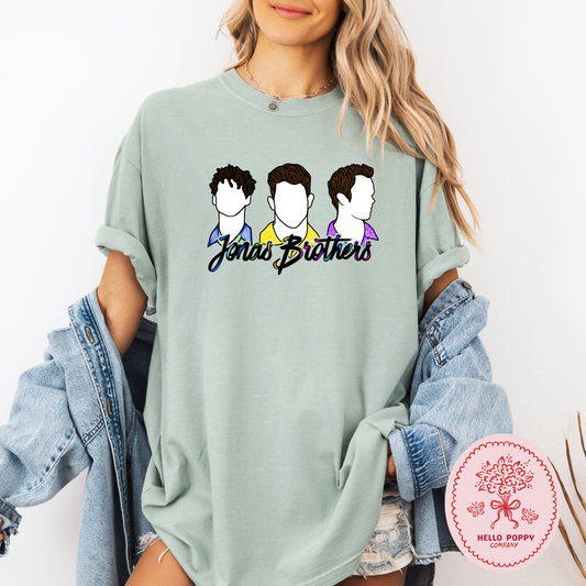 Jonas Brothers Silhouettes Comfort Colors T-Shirt
