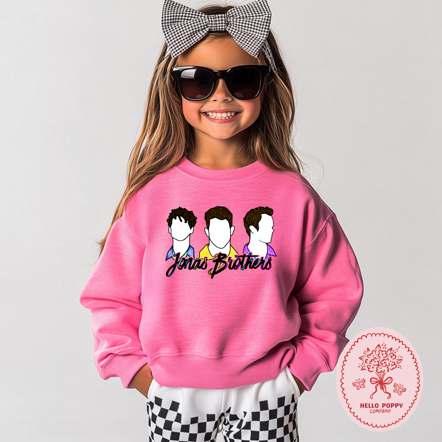 Jonas Brothers Silhouettes Crewneck Sweatshirt - Youth