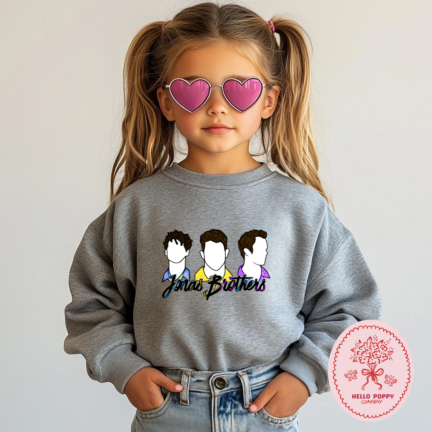 Jonas Brothers Silhouettes Crewneck Sweatshirt - Youth