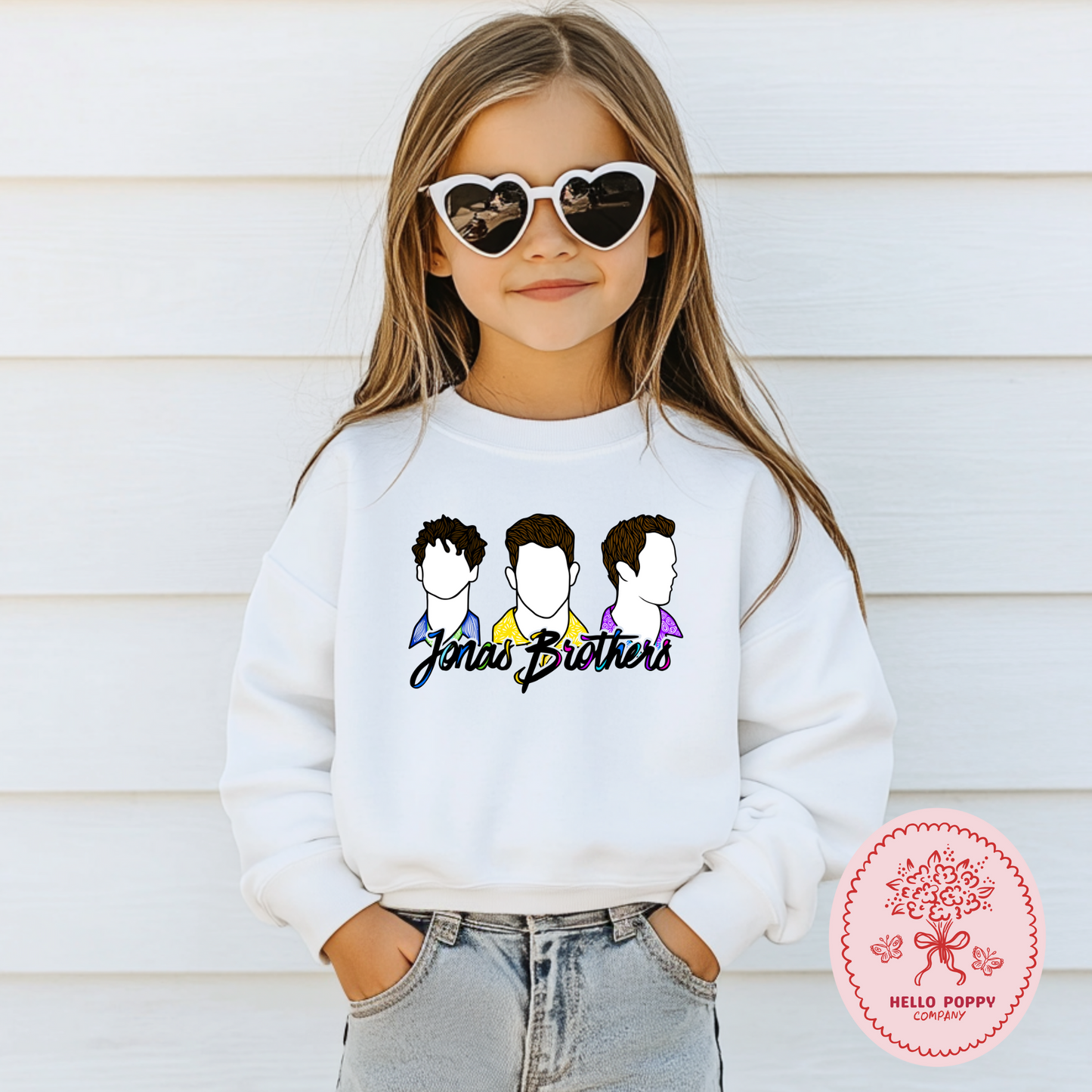 Jonas Brothers Silhouettes Crewneck Sweatshirt - Youth