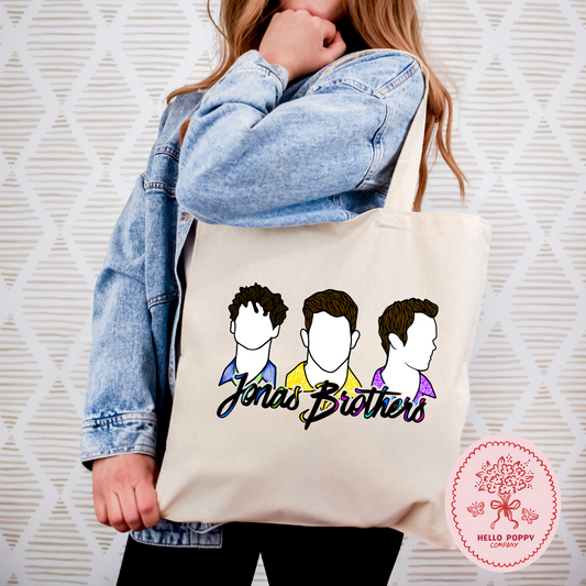 Jonas Brothers Silhouette Tote Bag