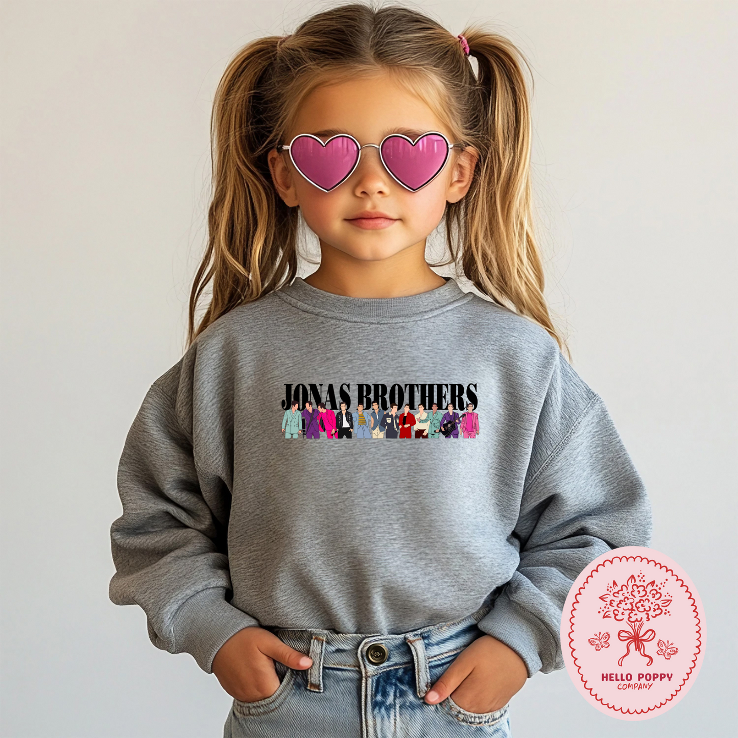 Jonas Brothers Happiness Begins Silhouettes Crewneck Sweatshirt - Youth