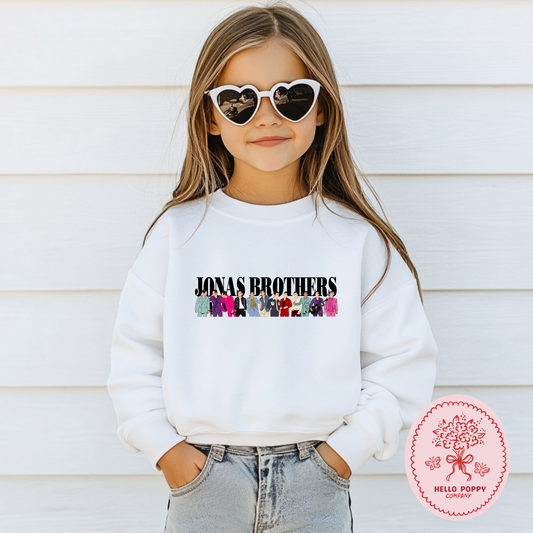 Jonas Brothers Happiness Begins Silhouettes Crewneck Sweatshirt - Youth