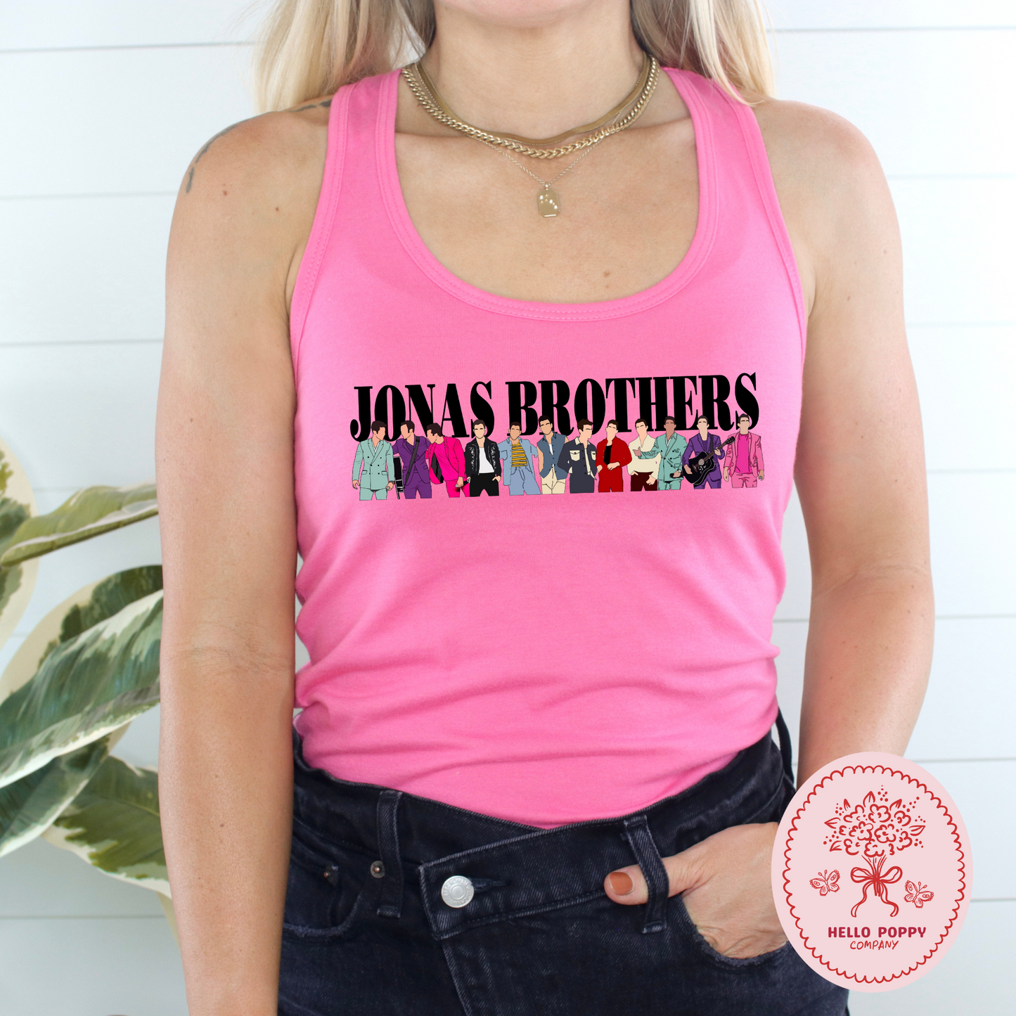 Jonas Brothers Happiness Begins Silhouette Racerback Tank