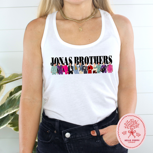 Jonas Brothers Happiness Begins Silhouette Racerback Tank